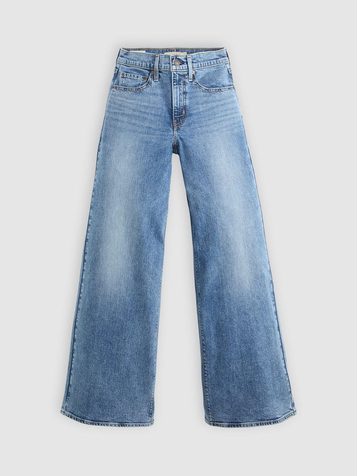 Product image 4 of 4, which shows Levi's 728 High Rise Wide-Leg Cotton Denim Jeans, Sweet Success, W24/L32