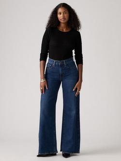 Levi's 728 High Rise Wide-Leg Cotton Denim Jeans, Woodstock