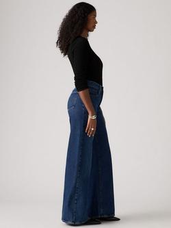 Levi's 728 High Rise Wide-Leg Cotton Denim Jeans - view 2, Woodstock