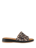 Gabor Oakwood Wide Fit Suede Mule Sandals, Brown/Black/Multi
