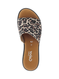 Gabor Oakwood Wide Fit Suede Mule Sandals, Brown/Black/Multi