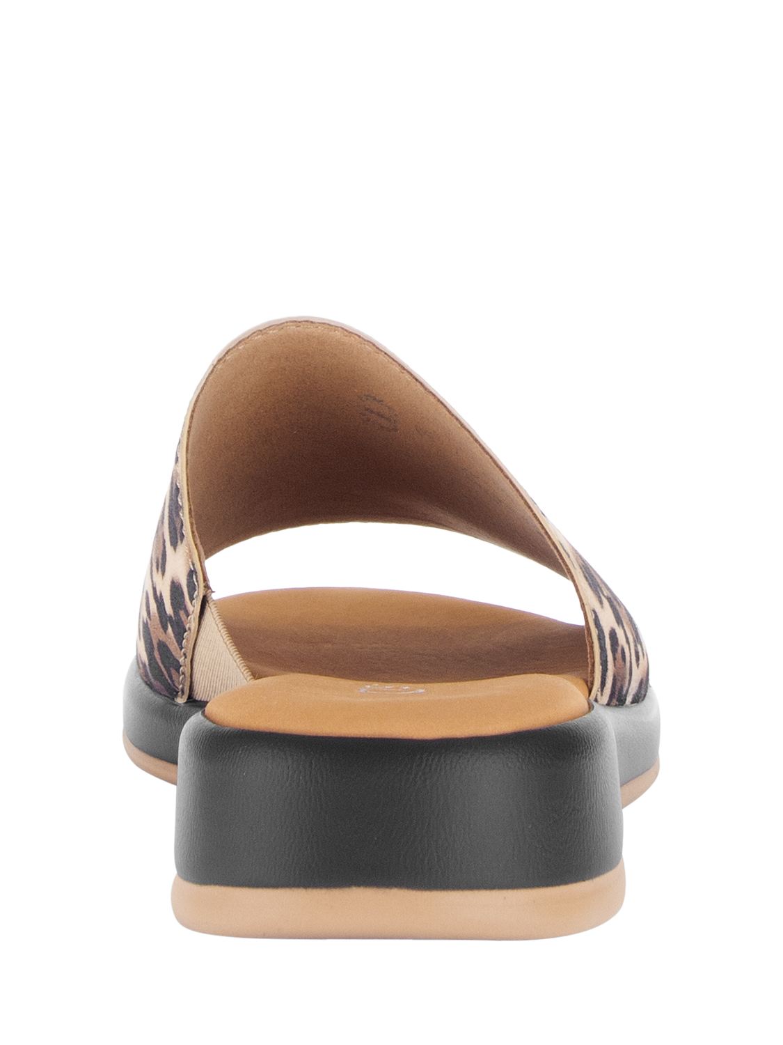 Product image 3 of 4, which shows Gabor Oakwood Wide Fit Suede Mule Sandals, Brown/Black/Multi, 3