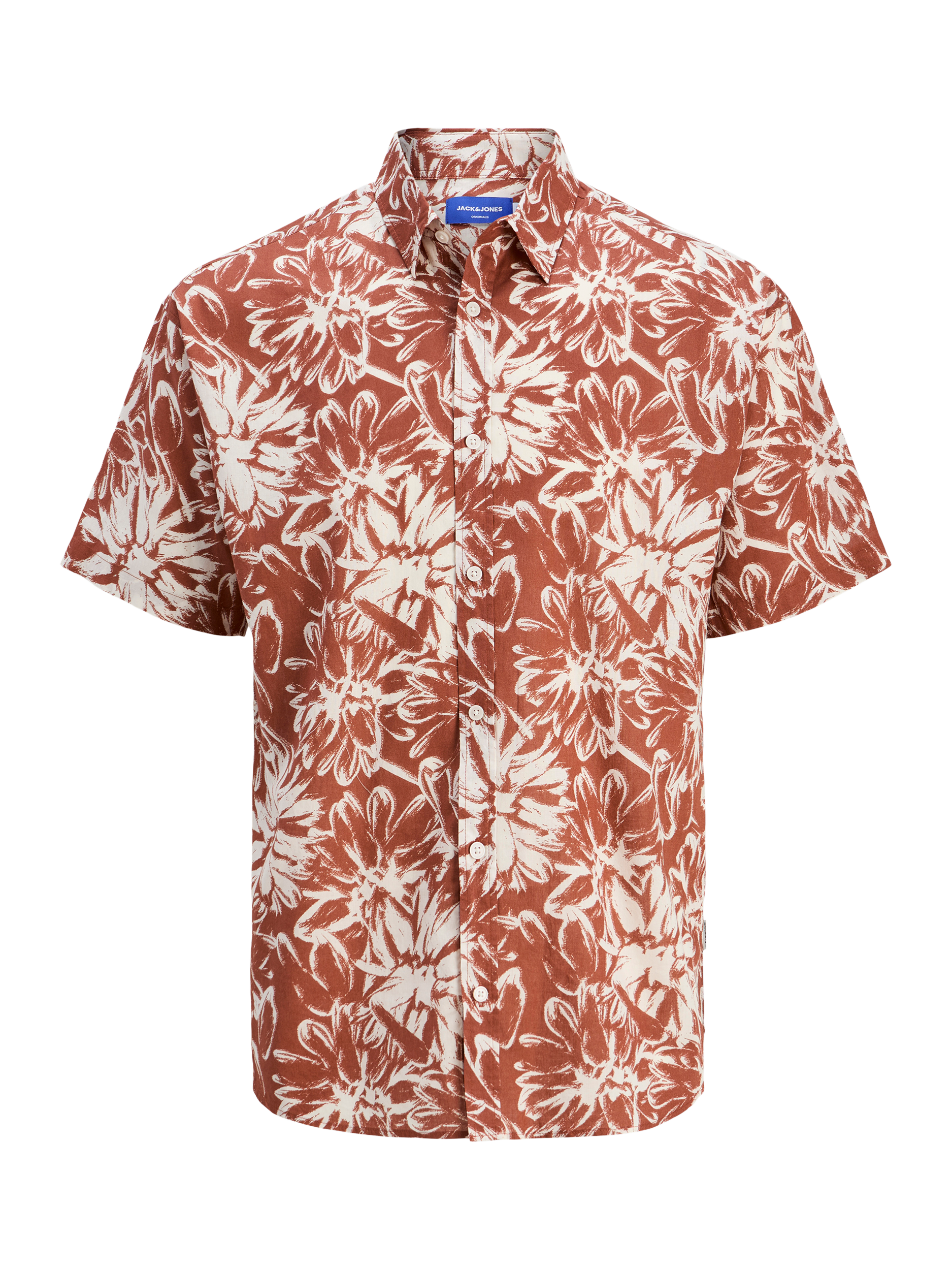 Product image 6 of 6, which shows Jack & Jones Joshua Cotton Short Sleeved Shirt, Arabian Spice, 10 years