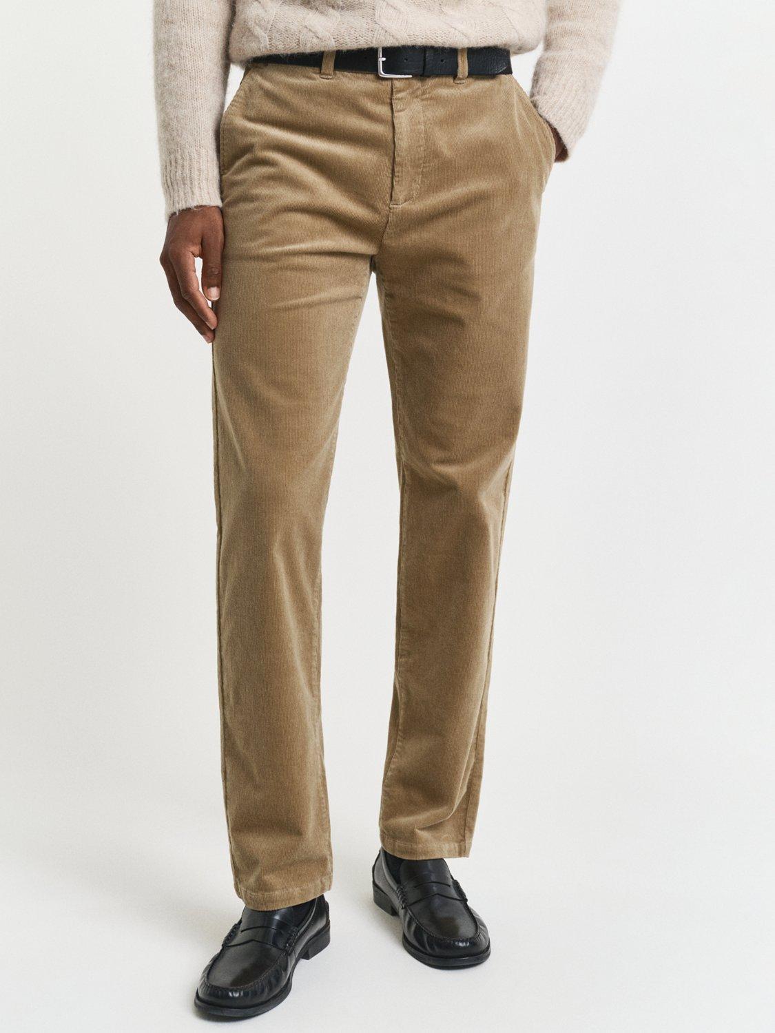 GANT Regular Fit Cotton Blend Twill Chinos, Light Taupe