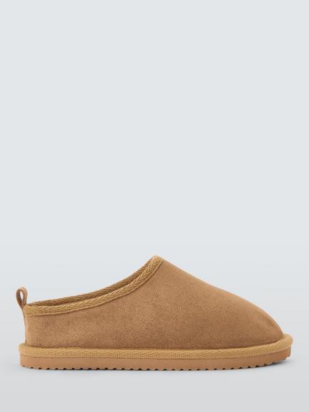 John Lewis Kids' Chestnut Mule Slippers, Chestnut, Chestnut