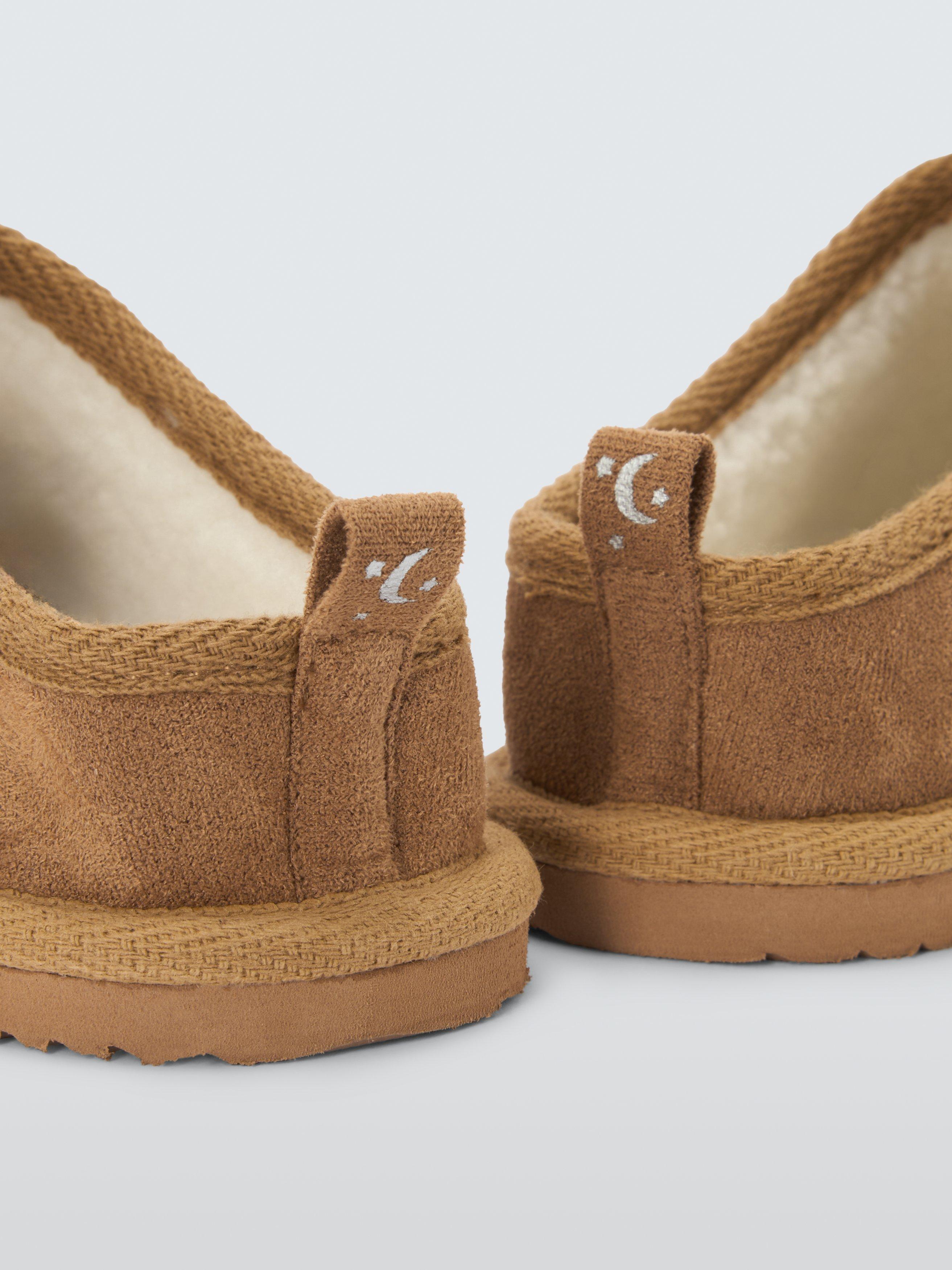 Product image 4 of 4, which shows John Lewis Kids' Chestnut Mule Slippers, Chestnut, 6 Jnr
