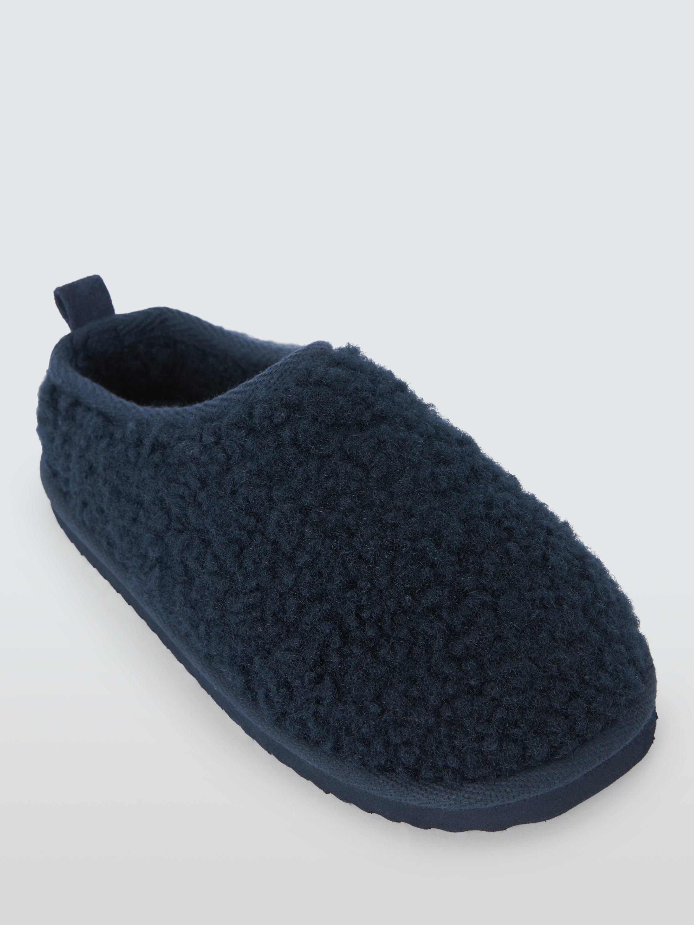Product image 3 of 4, which shows John Lewis Kids' Borg Mule Slippers, Navy, 5