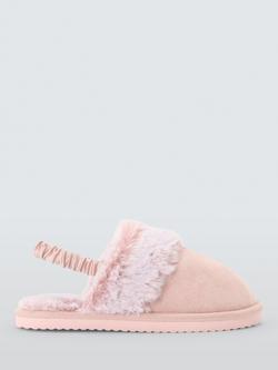 John Lewis Kids' Slingback Slippers, Light Pink, Light Pink