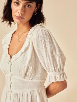 Nobody's Child Flossie Cotton Mini Dress, White - view 2, White