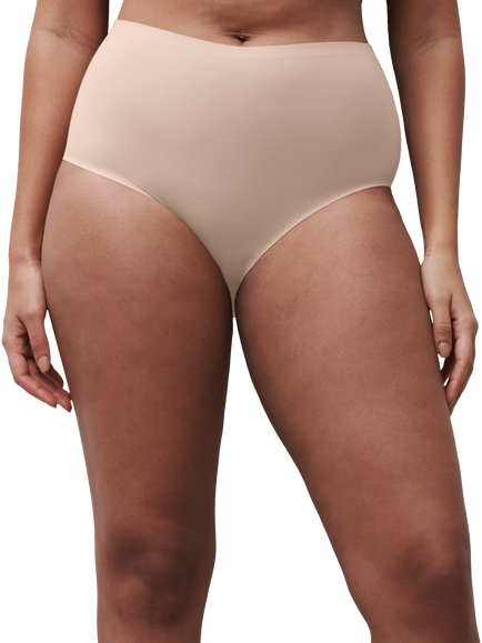 Chantelle Soft Stretch High Waist Plus Knickers, Golden Beige