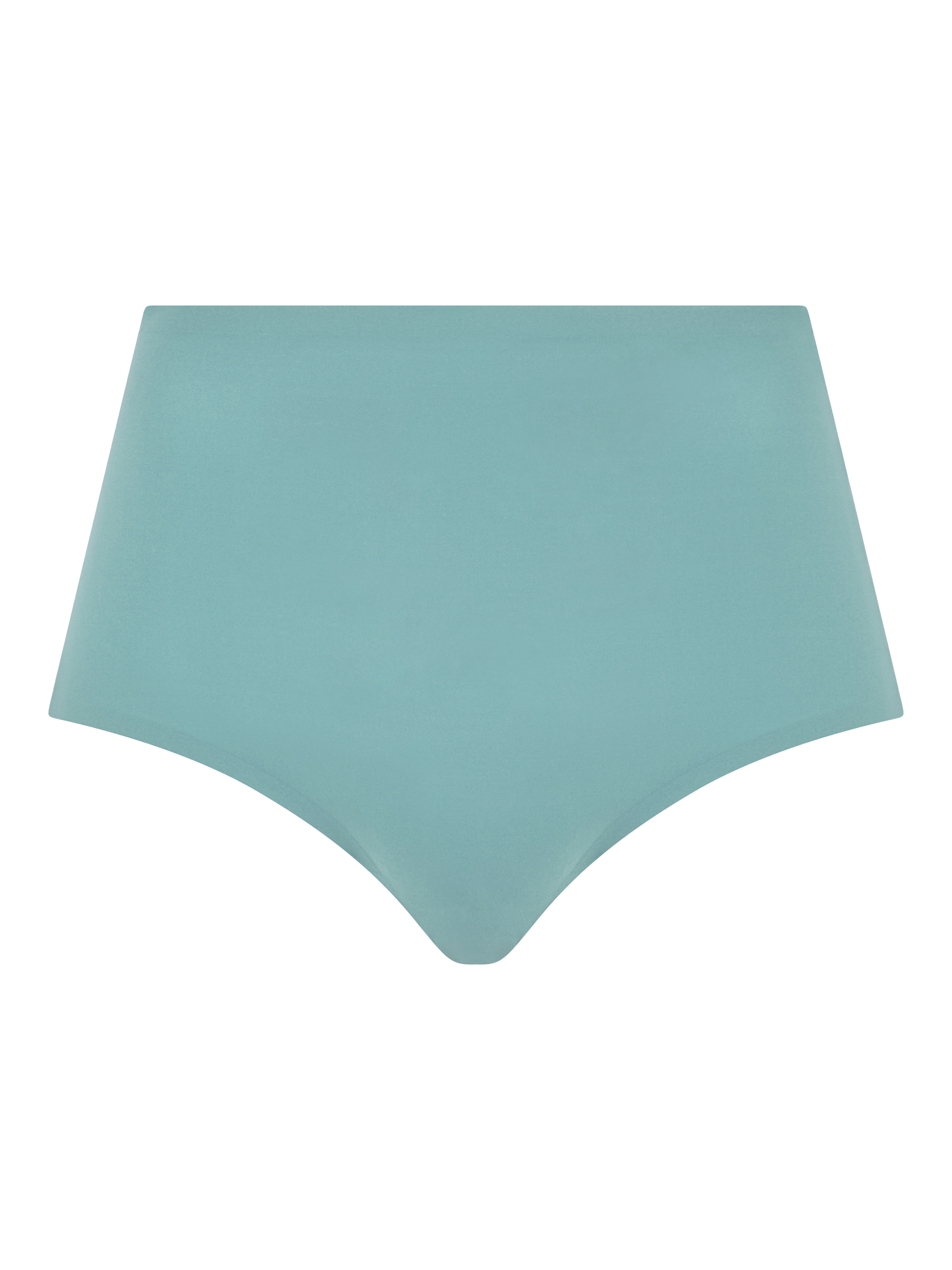 Product image 3 of 3, which shows Chantelle Soft Stretch High Waist Plus Knickers, Peacock Green, One Size