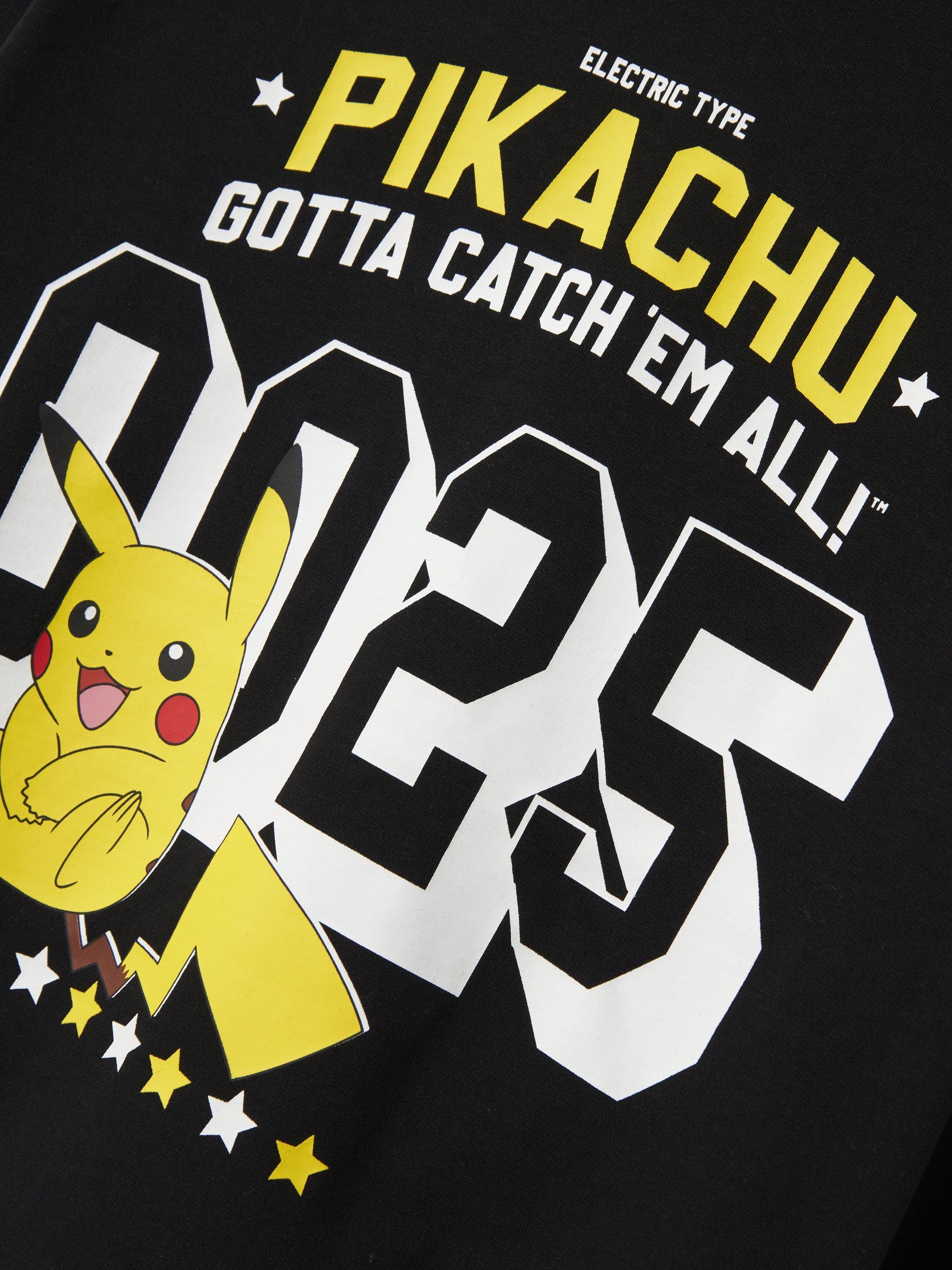 Product image 4 of 4, which shows NAME IT Kids' Cotton Pokémon Hooded Sweatshirt, Black, 6 years