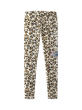NAME IT Kids' Leopard Print Stitch Leggings, Multi