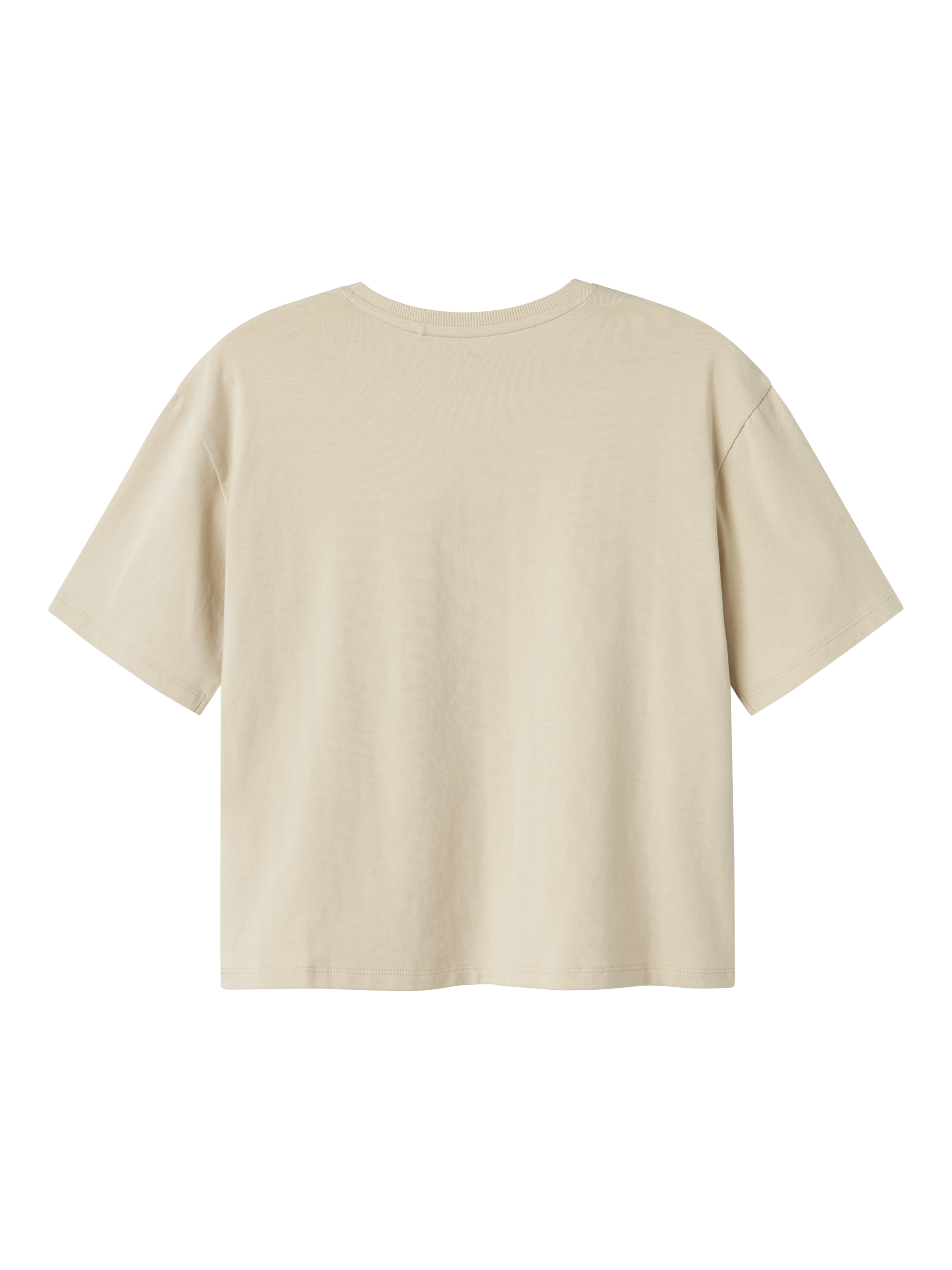 Product image 4 of 5, which shows NAME IT Kids' Cotton Short Sleeve Stitch Print T-Shirt, Peyote, 6 years
