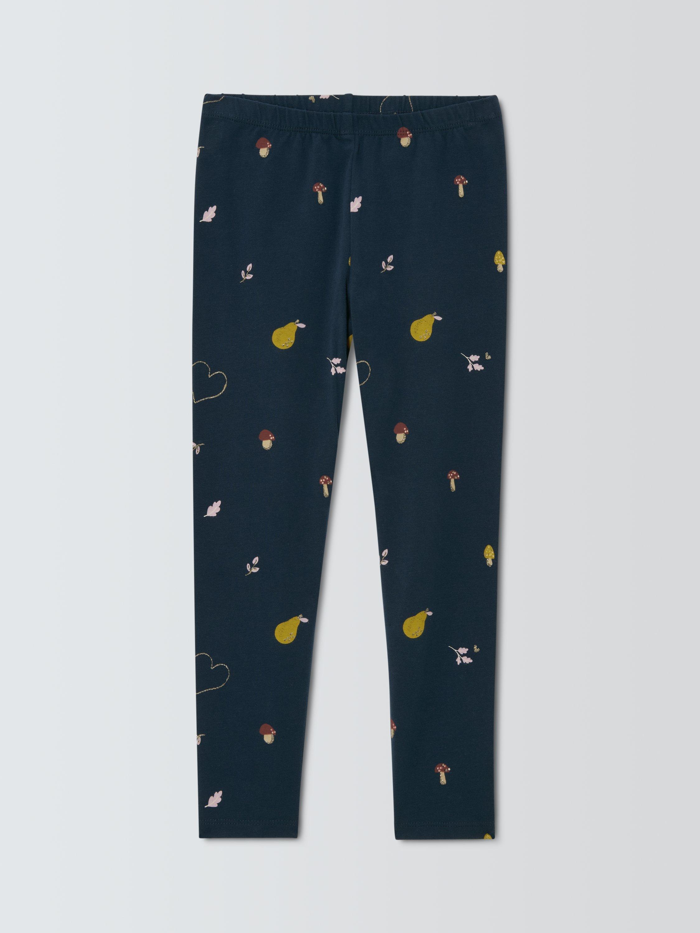 Product image 3 of 7, which shows John Lewis Kids' Forest Floor Leggings, Multi, 3 years