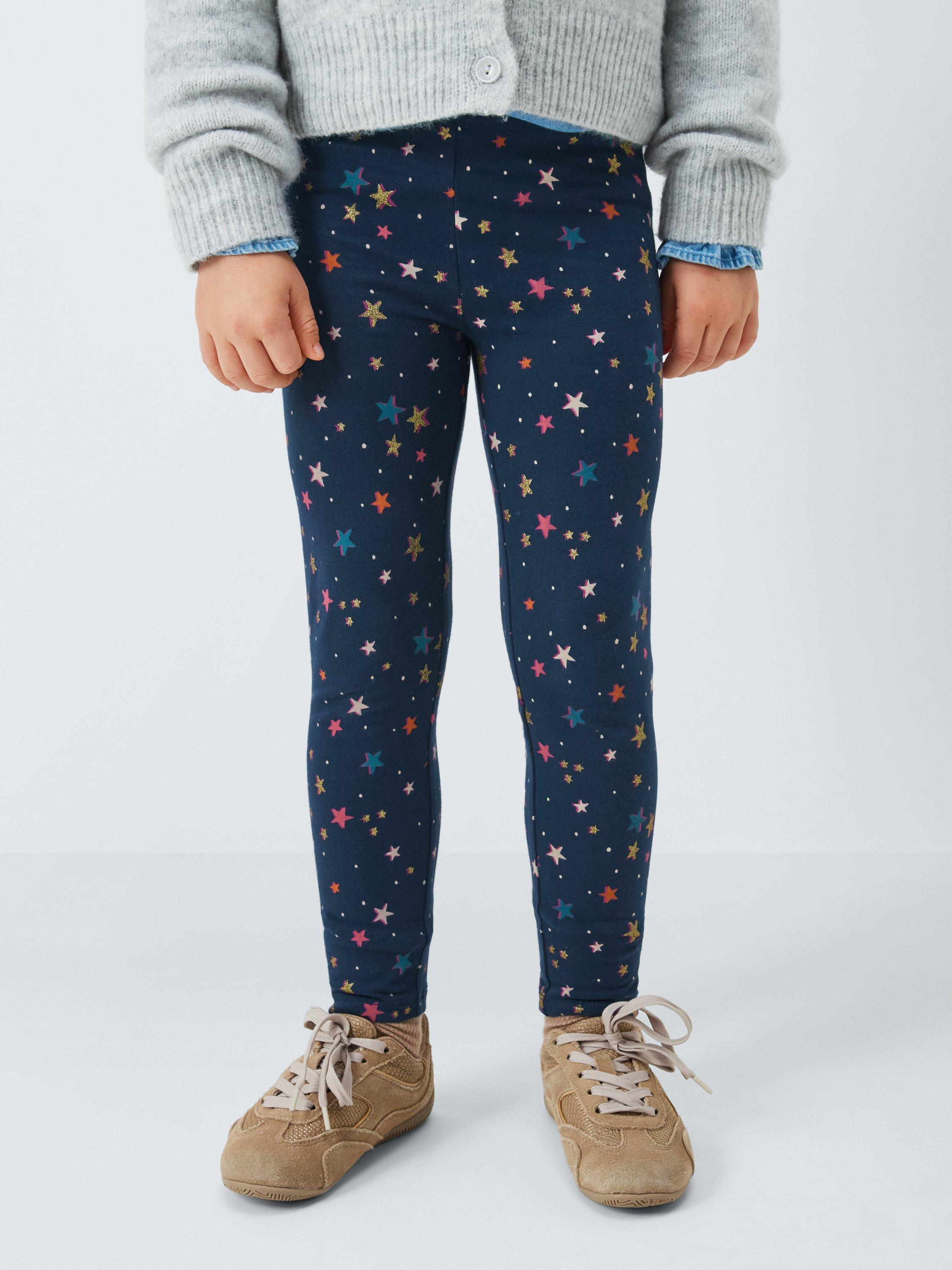 John Lewis Kids' Star Print Leggings, Multi