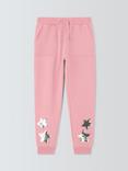 John Lewis Kids' Sequin Star Joggers, Pink