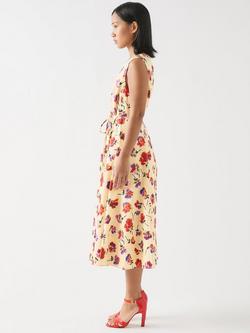 L.K.Bennett Petite Gaia Floral Dress, Cream - view 2, Cream
