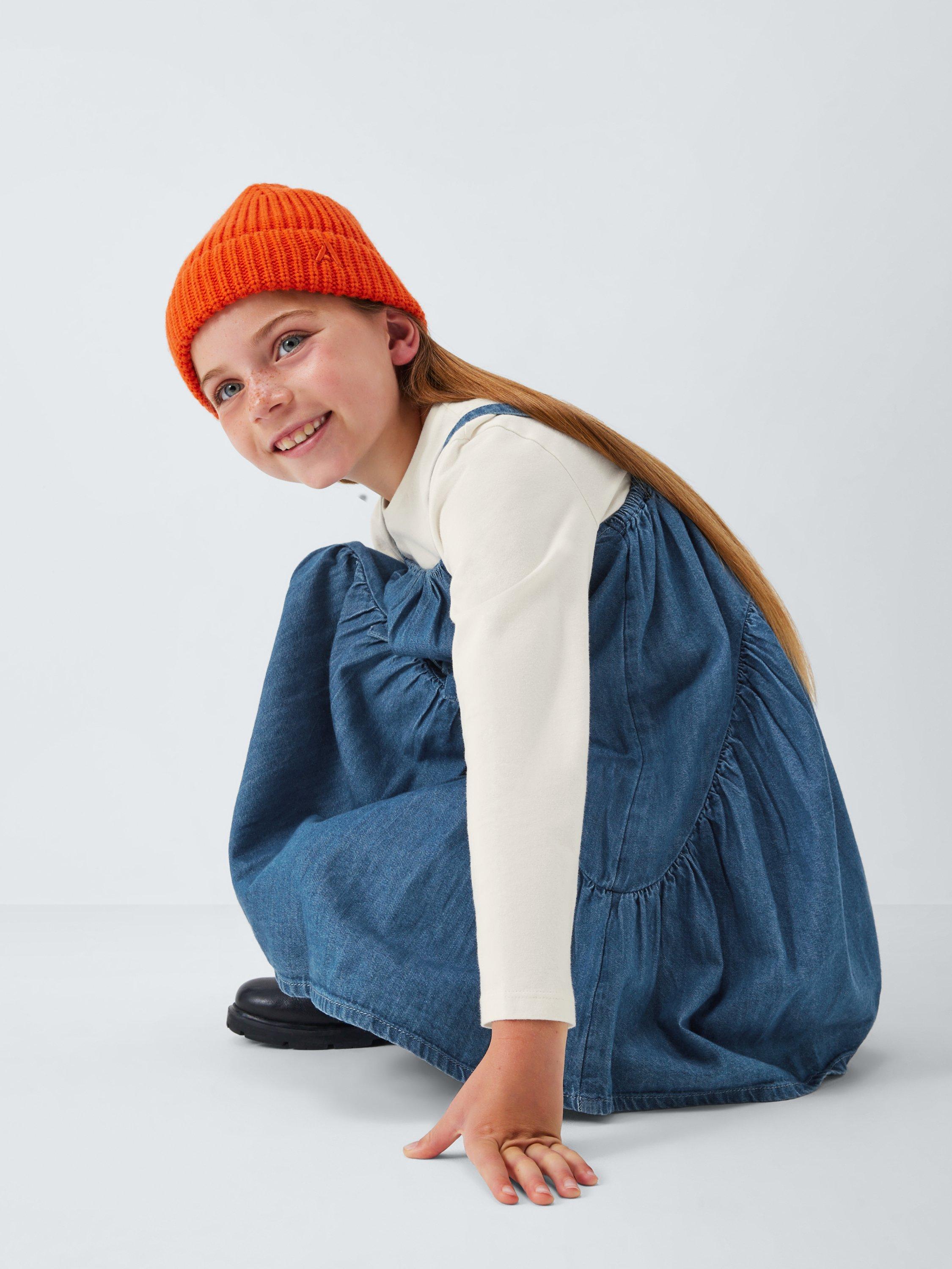 Product image 4 of 7, which shows John Lewis Top & Bow Denim Dress Set, Multi, 3 years