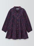 John Lewis Kids' Floral Twill Shirt Dress, Multi