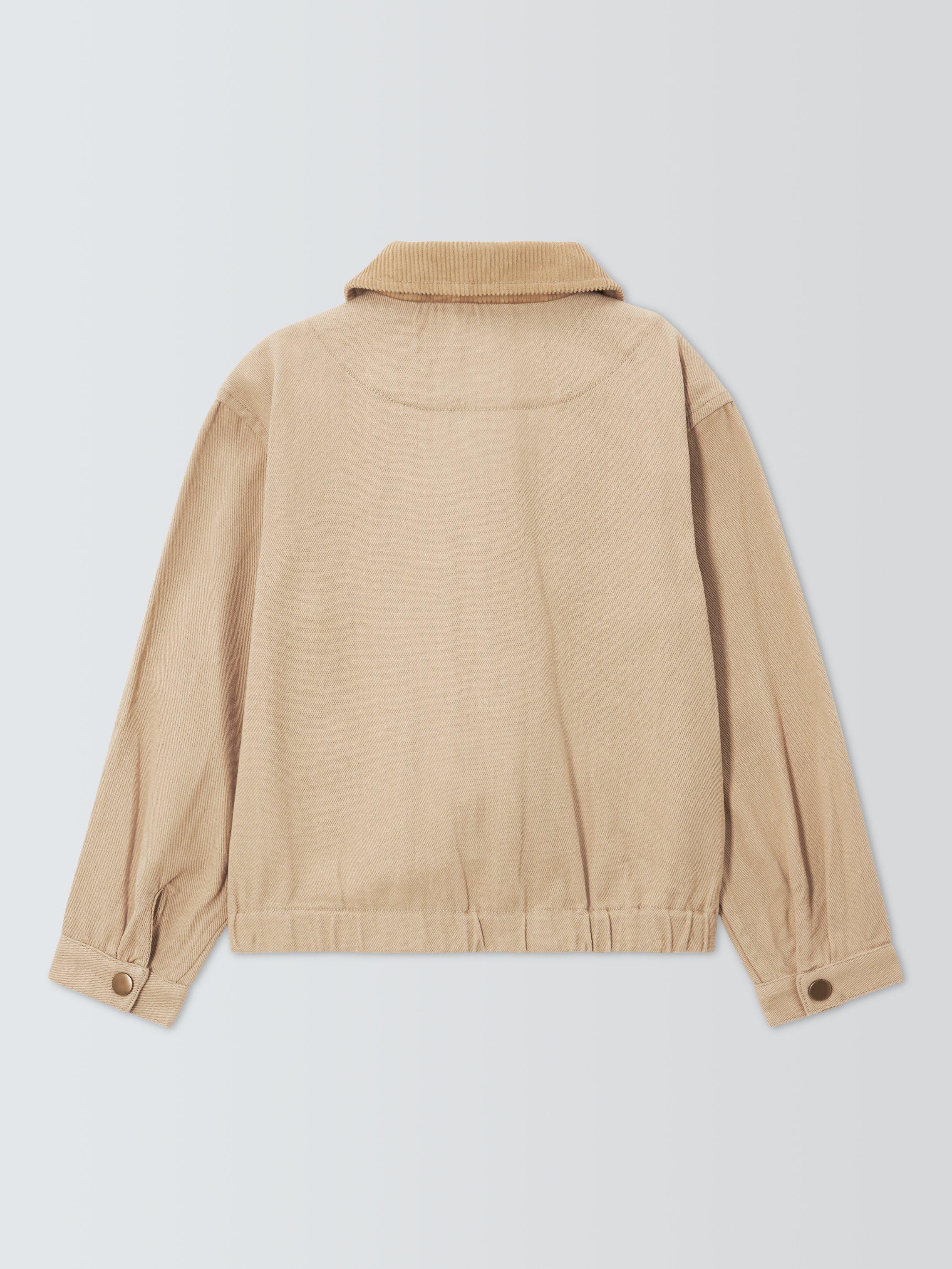 Product image 4 of 7, which shows John Lewis Kids' Barn Jacket, Cream, 3 years