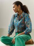 Brora Cotton Chiffon Liberty Print Blouse, Multi