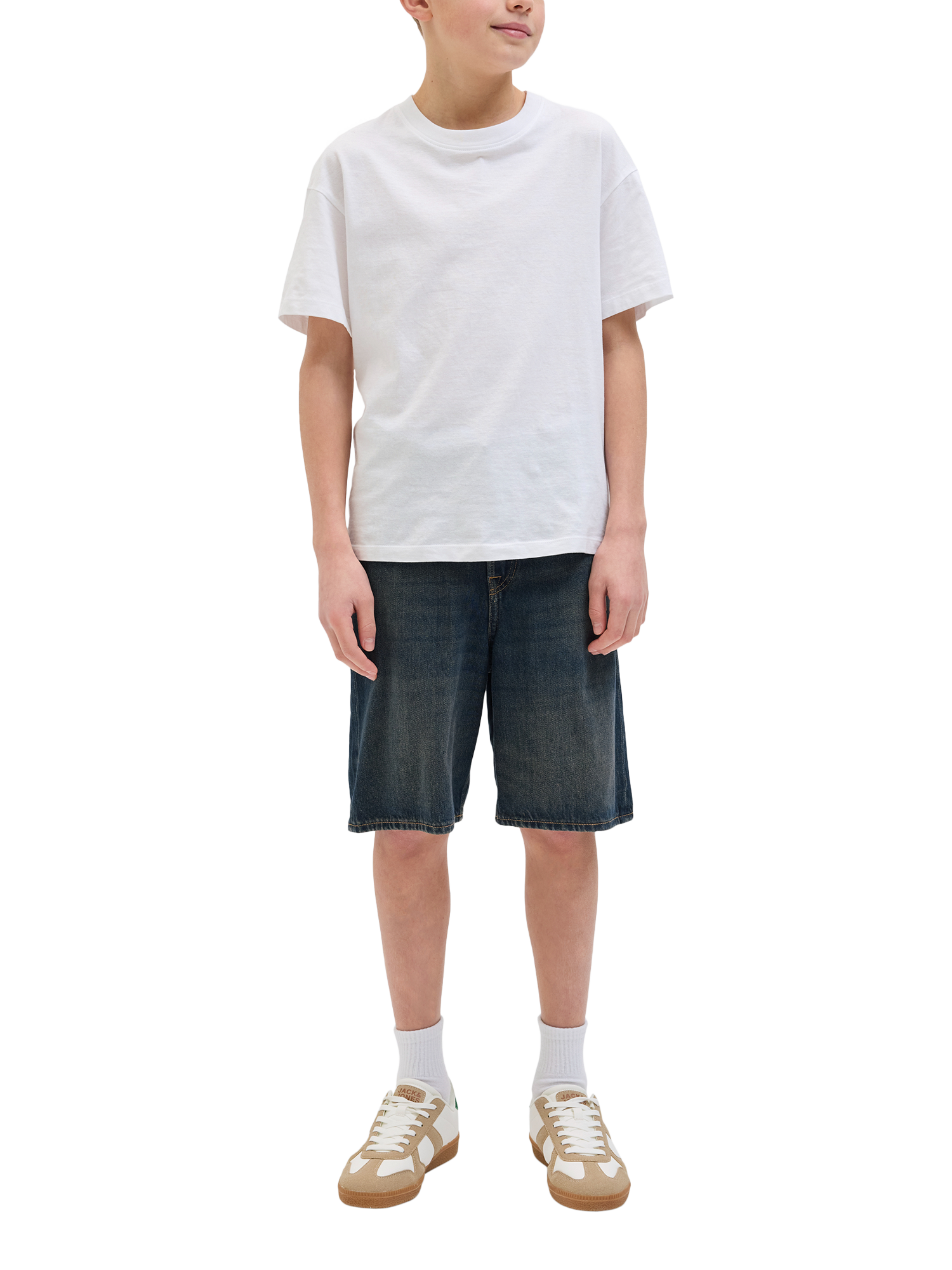 Product image 2 of 6, which shows Jack & Jones Kids' Denim Five Pocket Shorts, Blue Denim, 8 years