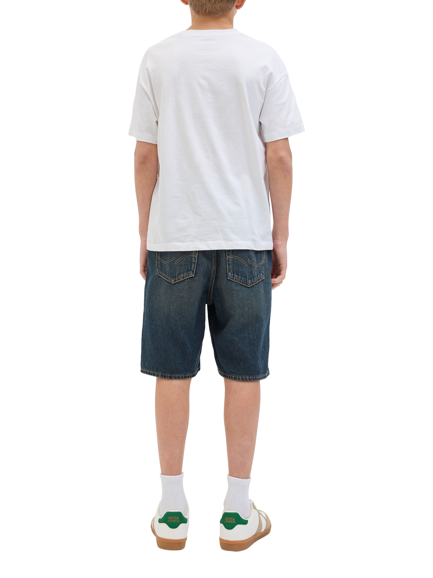 Product image 3 of 6, which shows Jack & Jones Kids' Denim Five Pocket Shorts, Blue Denim, 8 years