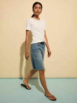 Baukjen Gabriella Ribbed T-Shirt - view 2, Pure White