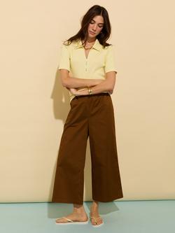 Baukjen Ivy Pure Organic Cotton Zip Collar Top - view 2, Butter yellow