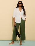 Baukjen Breanna Mid Cropped Cotton Blend Trousers
