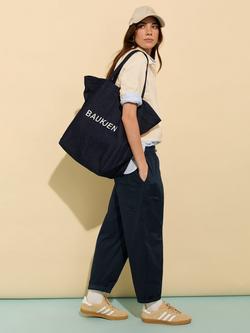 Baukjen Sophy Organic Cotton Rich Jogger Trousers, Deep Indigo - view 2, Deep Indigo