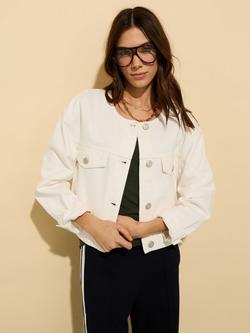 Baukjen Nova Denim Jacket, Soft White, Soft White