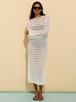 Baukjen Zarah Crochet Dress, Soft White - view 2, Soft White