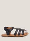 Monsoon Kids' Leather Fisherman Sandals, Navy