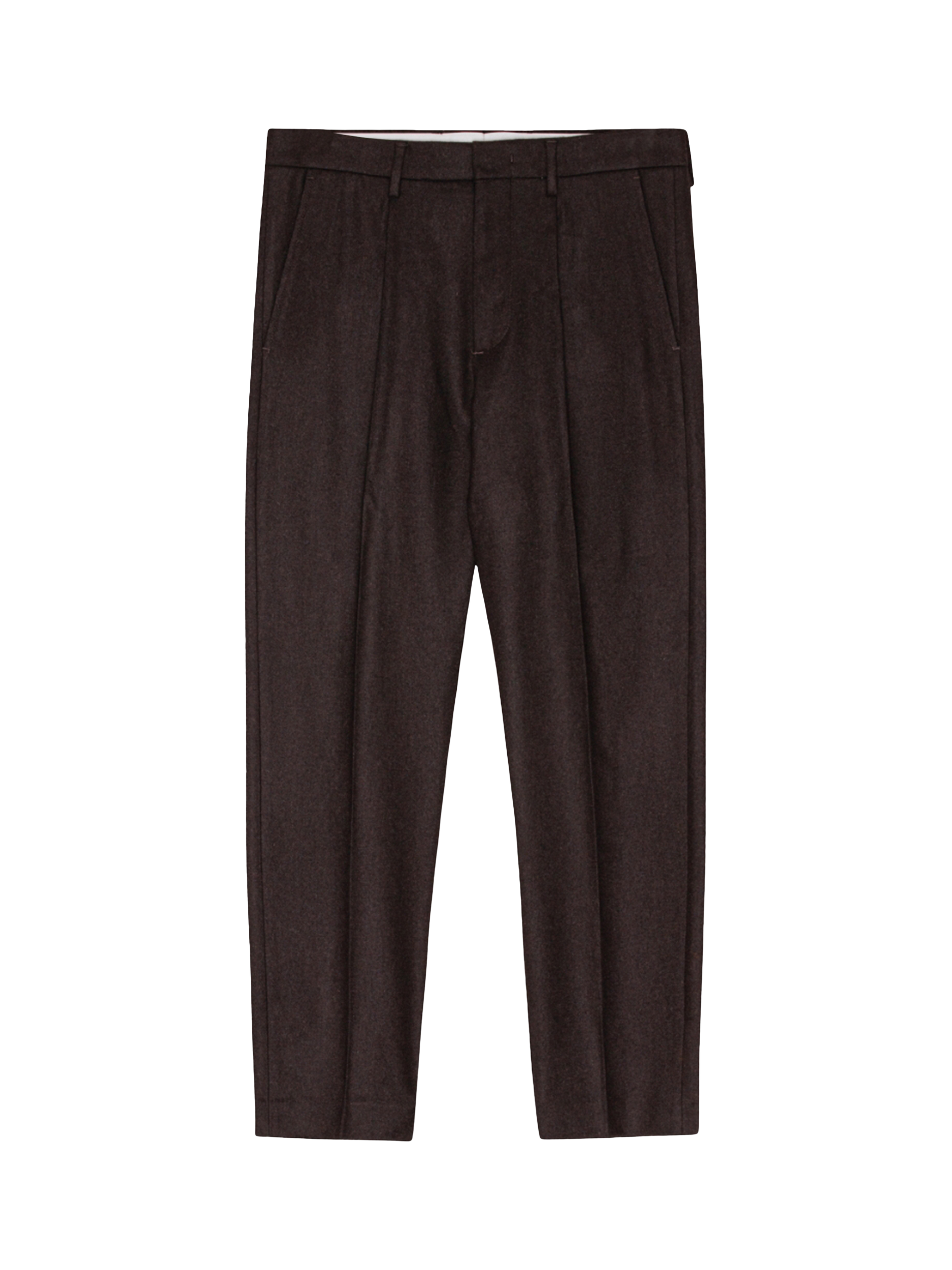 Product image 1 of 2, which shows NN.07 Wool Blend Dress Trousers, Brown, 30R