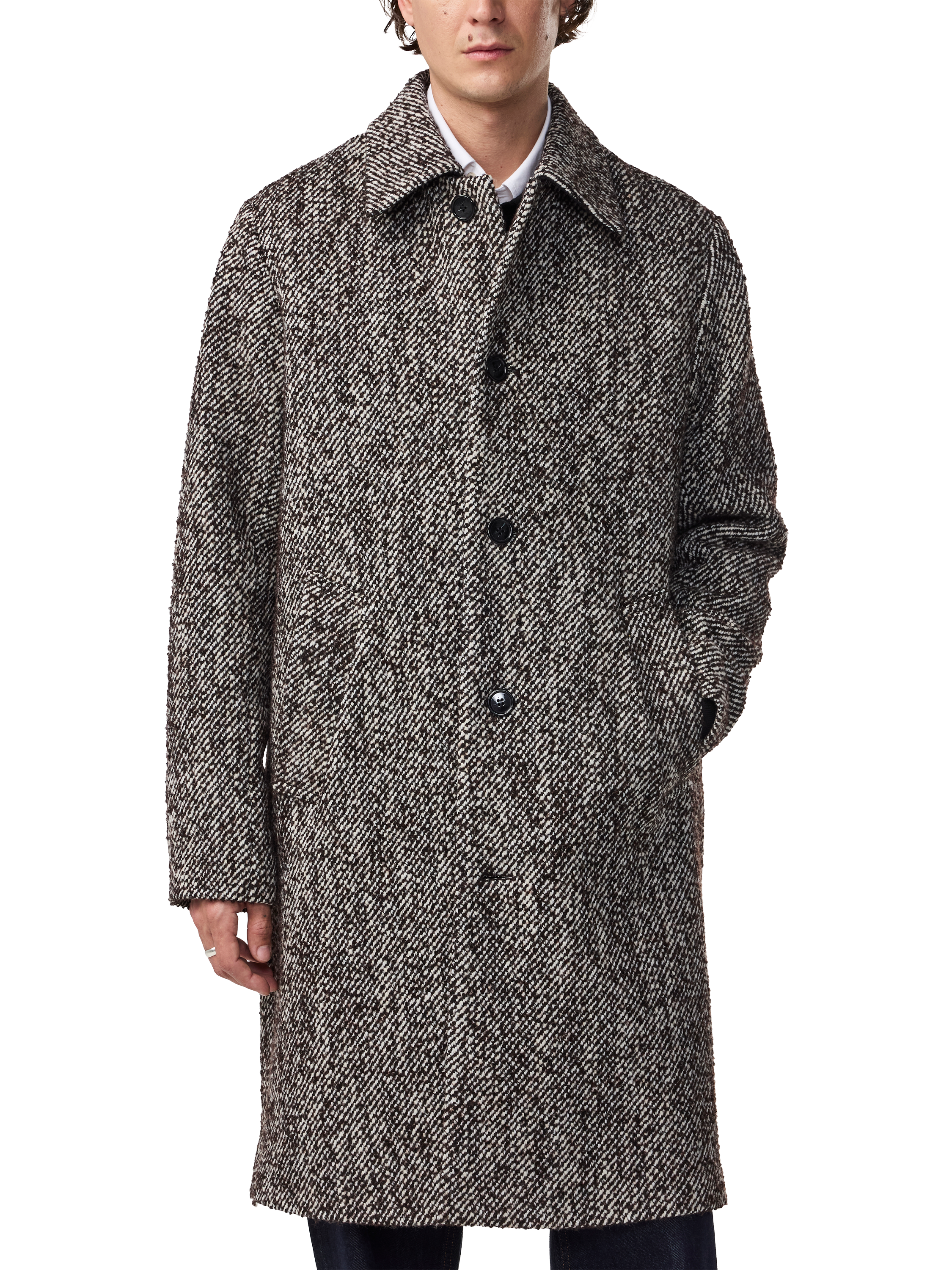 NN.07 Franco Wool Blend Overcoat, Demitasse