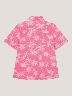 Monsoon Kids' Cotton Blend Palm Print Shirt - view 2, Pink