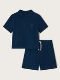 Monsoon Kids' Cotton Polo Shirt & Shorts Set
