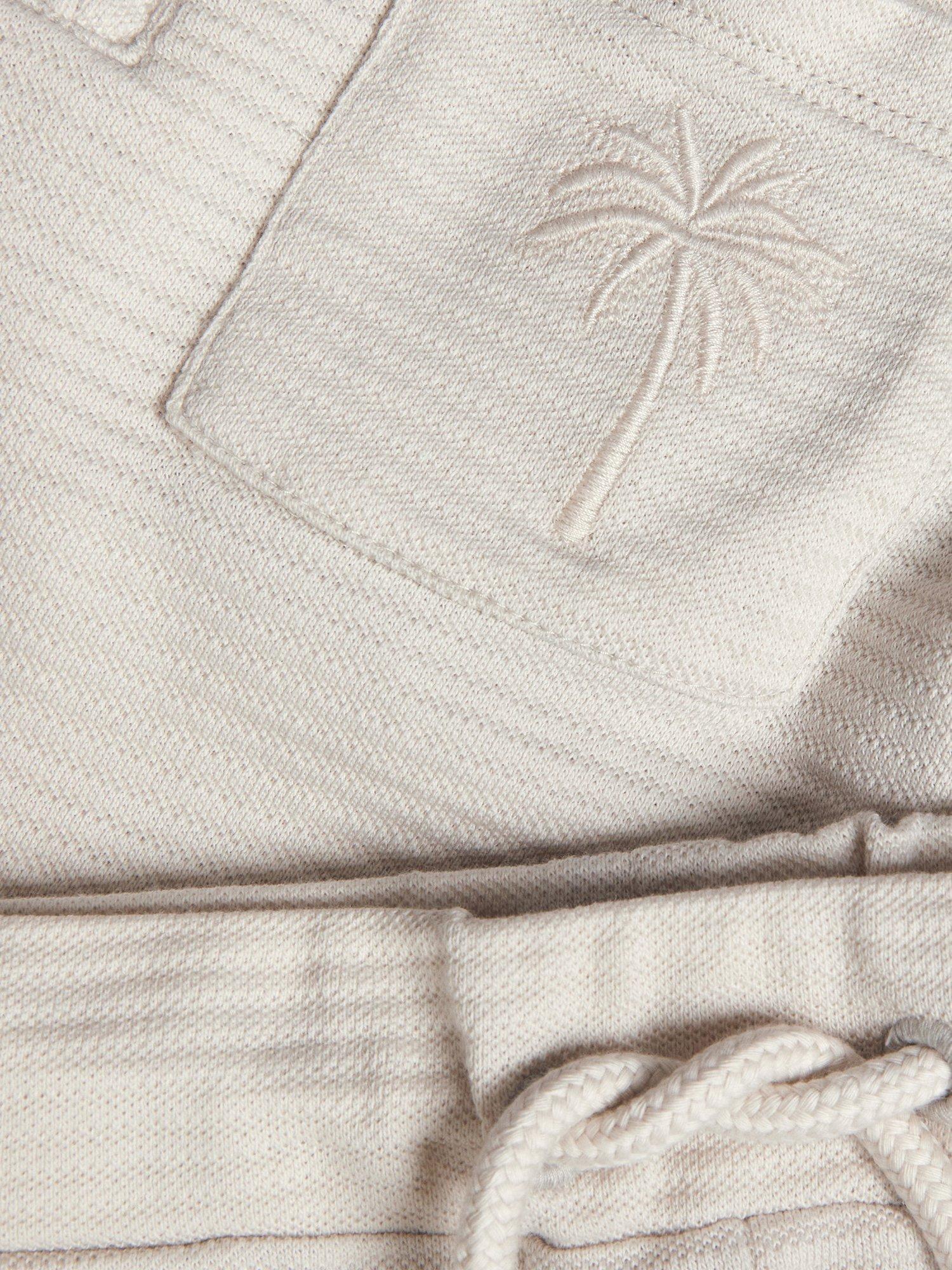 Product image 3 of 3, which shows Monsoon Kids' Polo Shirt and Shorts Set, Stone, 12-13 years
