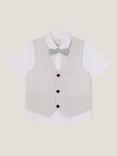 Monsoon Kids' Cotton Shirt & Waistcoat Set