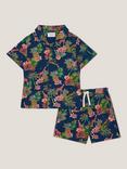 Monsoon Kids' Cotton Blend Shirt & Short Set