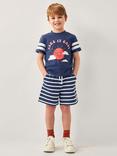 Monsoon Kids' T-Shirt and Shorts Set, Navy/Multi