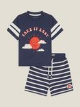 Monsoon Kids' T-Shirt and Shorts Set, Navy/Multi