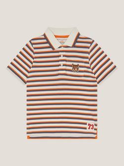 Monsoon Kids' Tiger Polo Shirt, Multi, Multi
