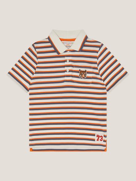 Monsoon Kids' Tiger Polo Shirt, Multi, Multi