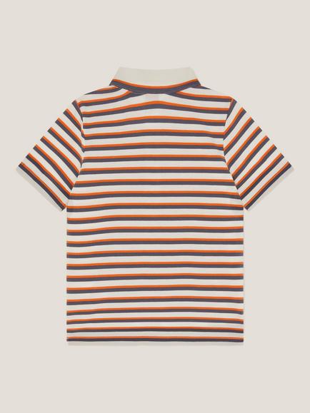 Monsoon Kids' Tiger Polo Shirt, Multi - view 2, Multi