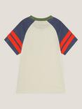 Monsoon Kids' Tiger Raglan T-Shirt, Ivory/Multi