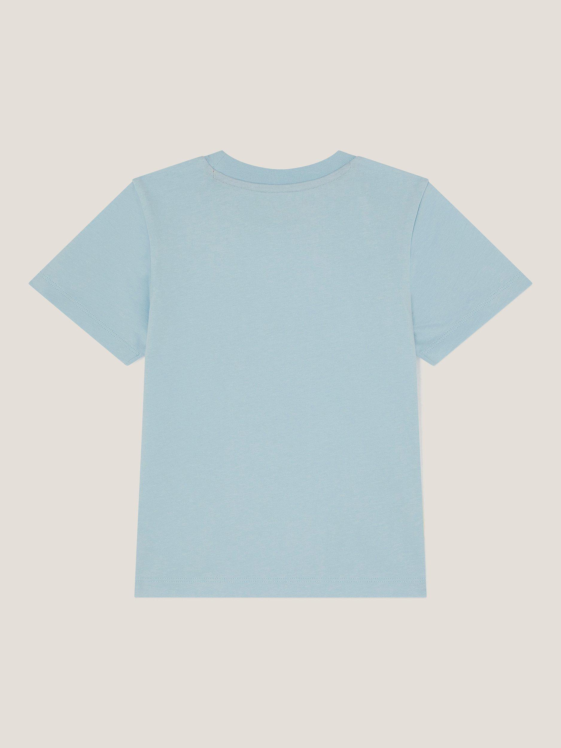 Product image 2 of 3, which shows Monsoon  Kids' Turtle T-Shirt, Blue, 12-18 months