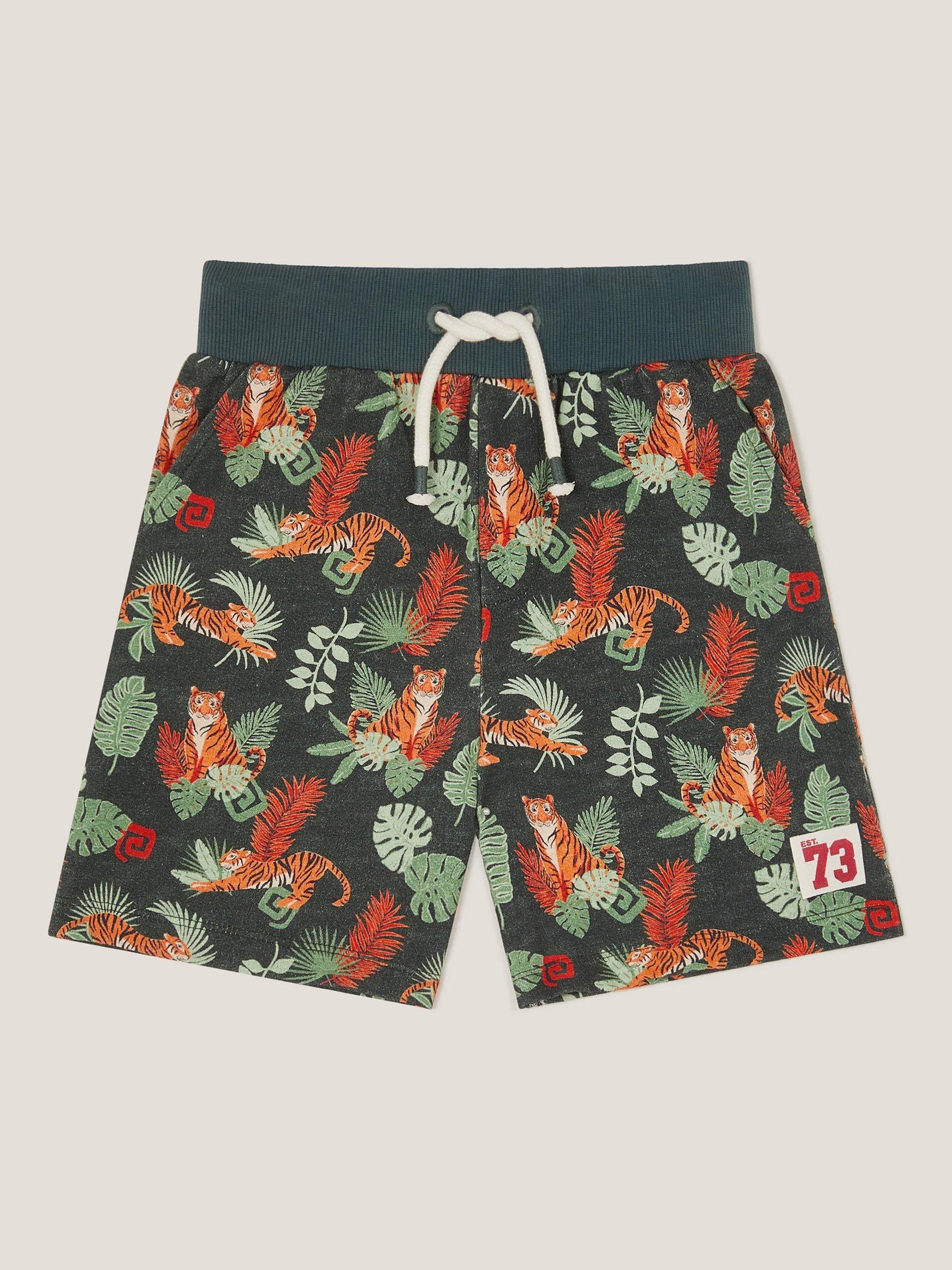Product image 2 of 3, which shows Monsoon Kids' Born Wild Shorts, Navy, 12-18 months